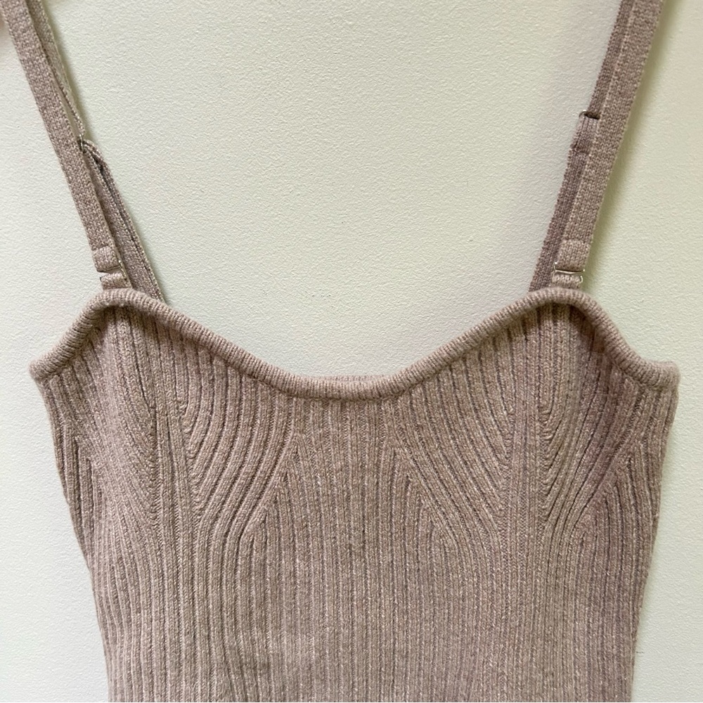 ONA by Yoon Chung ~Ribbed Knit Sweater Camisole Top in size Large